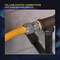 Flextron Gas Line Hose 3/8'' O.D.x18'' Len 1/2"x3/8" FIP Fittings Yellow Coated Stainless Steel Flexible FTGC-YC14-18E - alternate 2